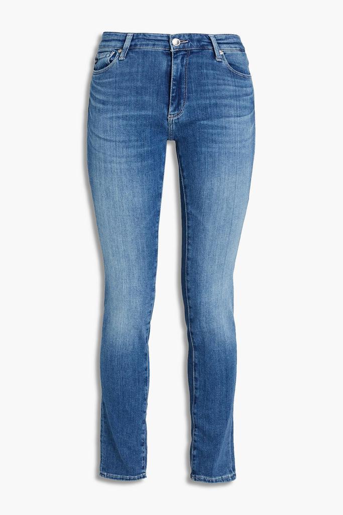 商品AG Jeans|Prima faded mid-rise skinny jeans,价格¥957,第1张图片