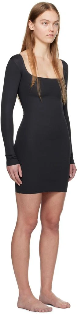 商品SKIMS|Black SKIMS Body Long Sleeve Slip Minidress,价格¥918,第2张图片详细描述