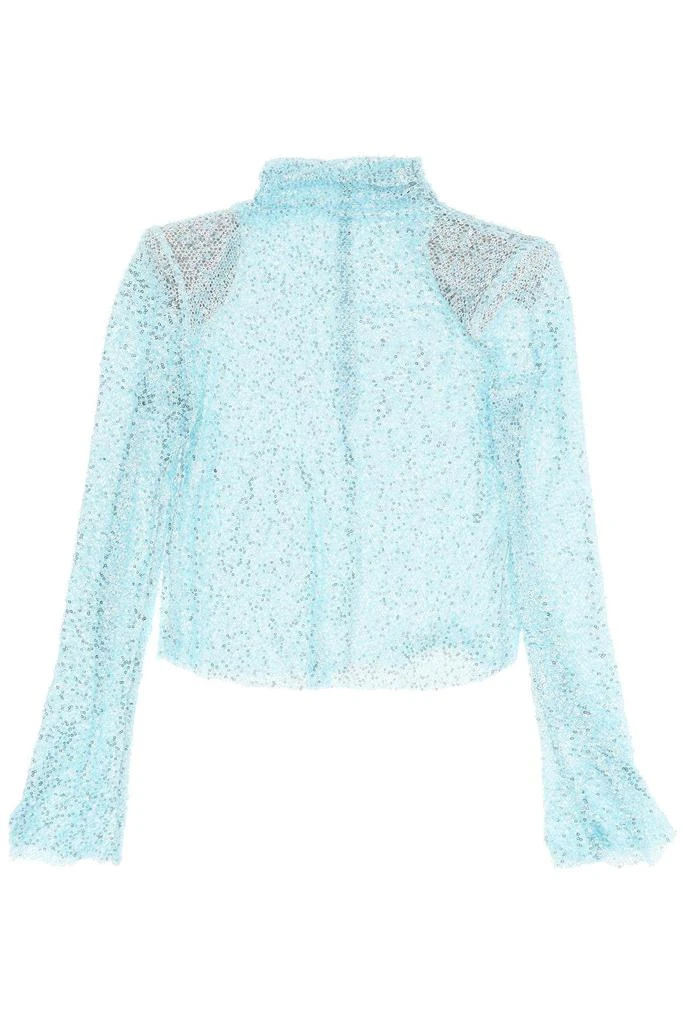 商品Self Portrait|long-sleeved top with sequins and beads,价格¥1167,第1张图片