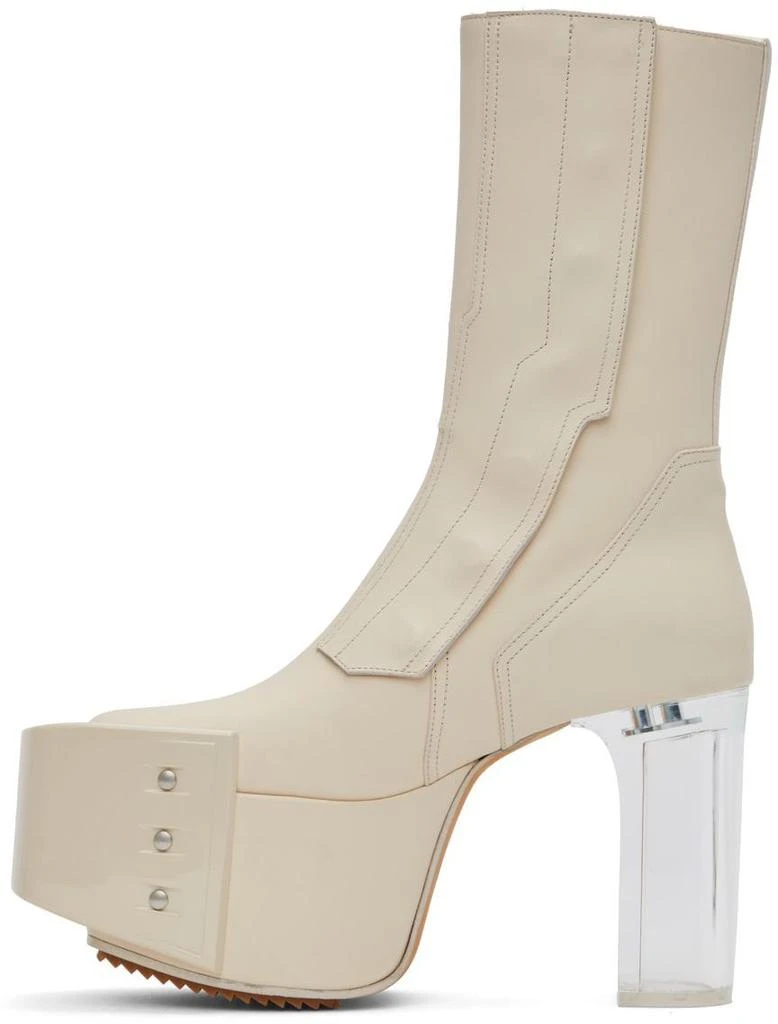 商品Rick Owens|Off-White Platform Fogpocket Chelsea Boots,价格¥7172,第3张图片详细描述