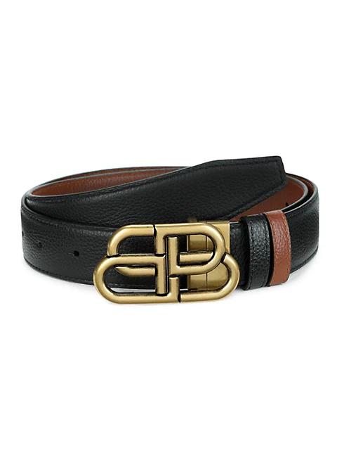 Logo-Buckle Reversible Belt商品第1张图片规格展示