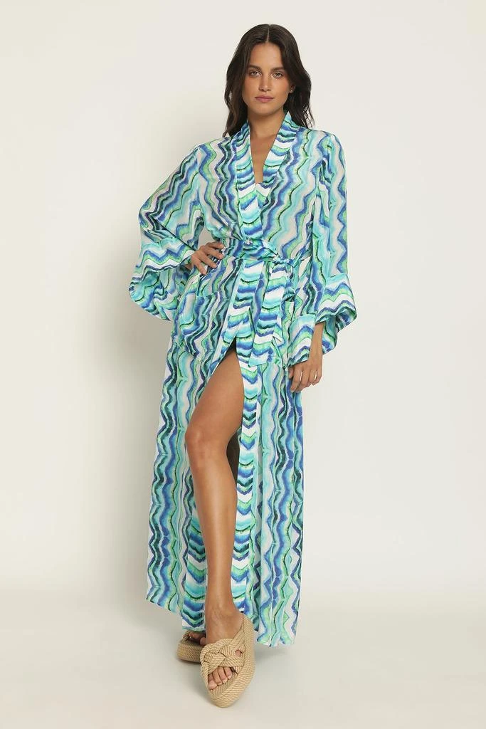 商品预计3周后发货 MARLEA Monte-Carlo|Kimono Laurina - Aqua,价格¥789,第2张图片详细描述