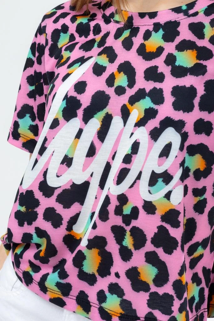 商品HYPE GIRLS|HYPE DISCO LEOPARD GIRLS CROP T-SHIRT,价格¥47,第4张图片详细描述