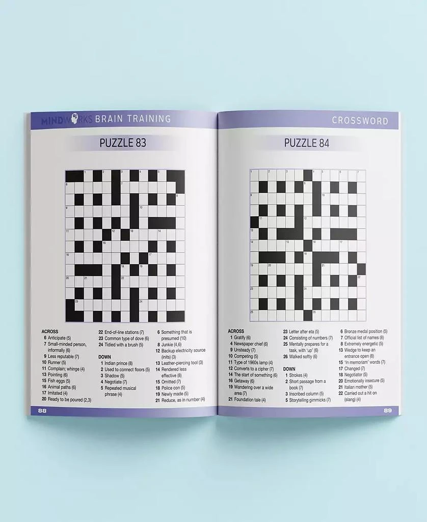 商品Mindworks|- Crossword Puzzles Puzzle Book,价格¥135,第3张图片详细描述