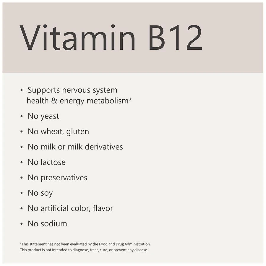 Vitamin B12 500 mcg Tablets 商品