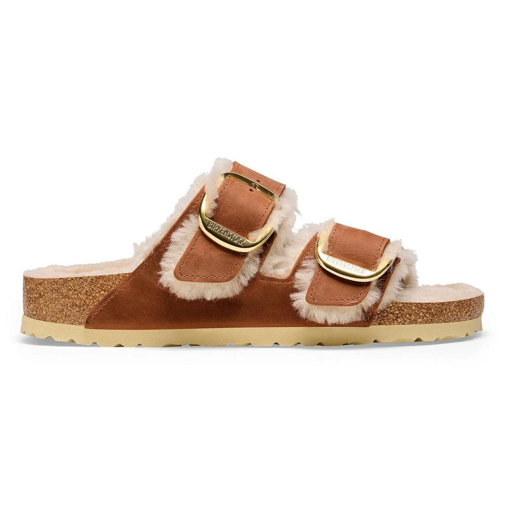 商品Birkenstock|BIRKENSTOCK ARIZONA BIG BUCKLE SHEARLING COGNAC,OILED LEATHER-CALZ.S,价格¥1147,第1张图片