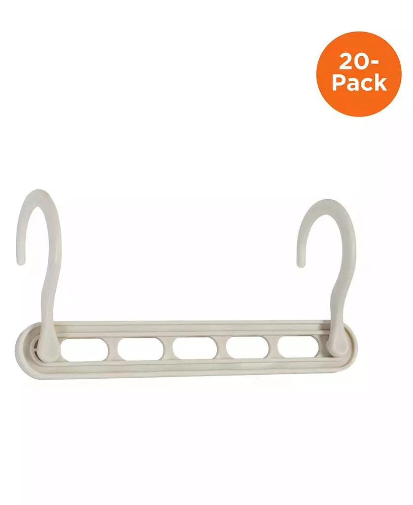 商品Honey Can Do|Cascading Collapsible Plastic Hangers, 20 pack,价格¥292,第3张图片详细描述