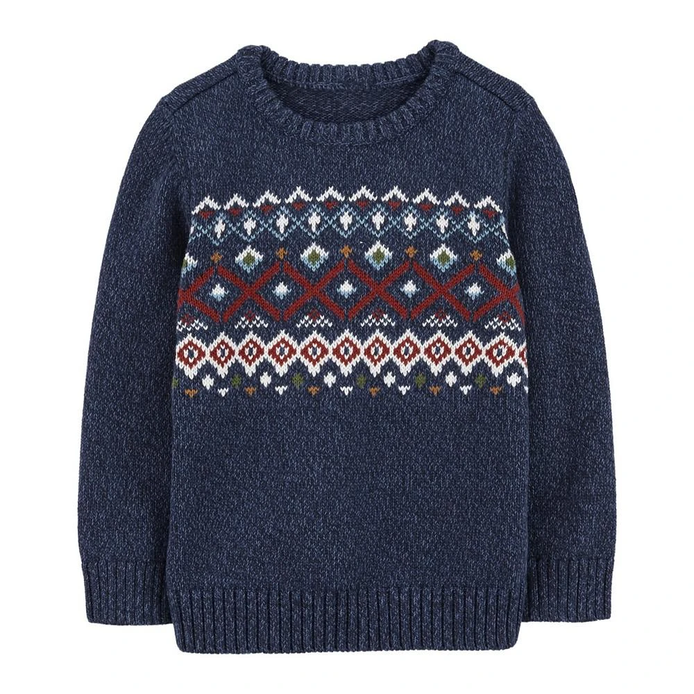商品Carter's|Toddler Boys Fair Isle Cotton Sweater,价格¥264,第1张图片