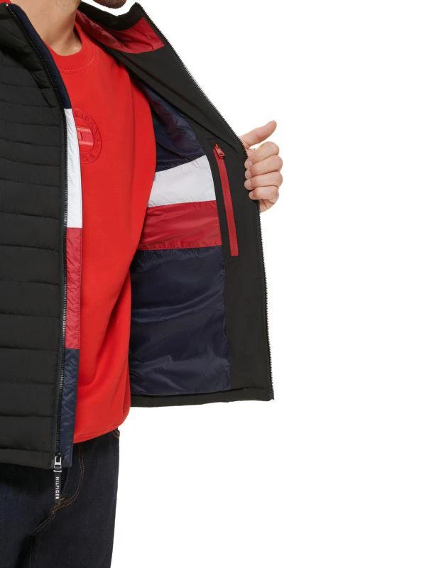 商品Tommy Hilfiger|Hooded Puffer Jacket,价格¥1063,第3张图片详细描述