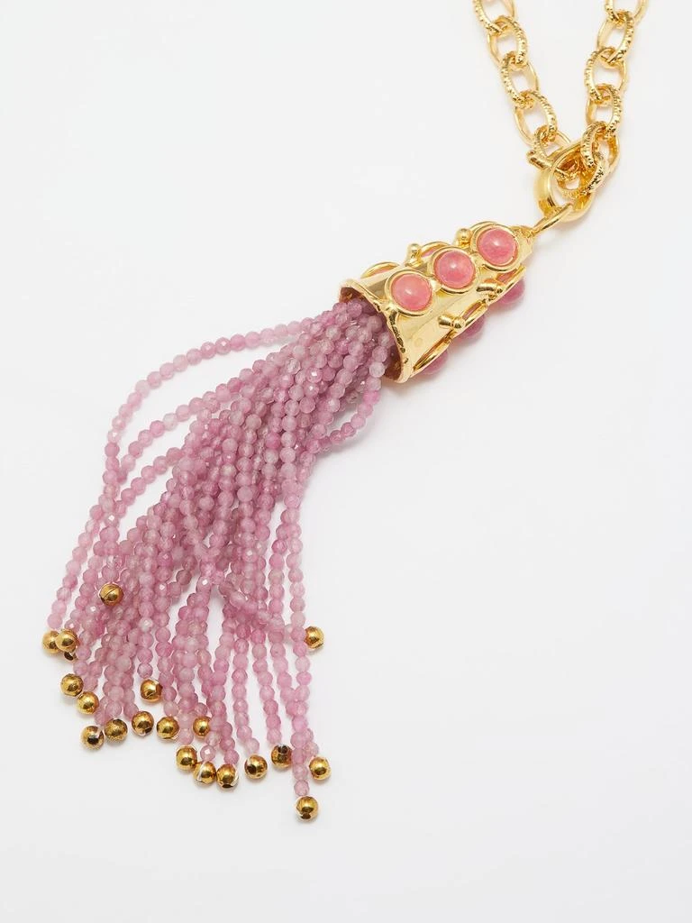 商品Sylvia Toledano|Gio pink jade tassel necklace,价格¥2712,第4张图片详细描述