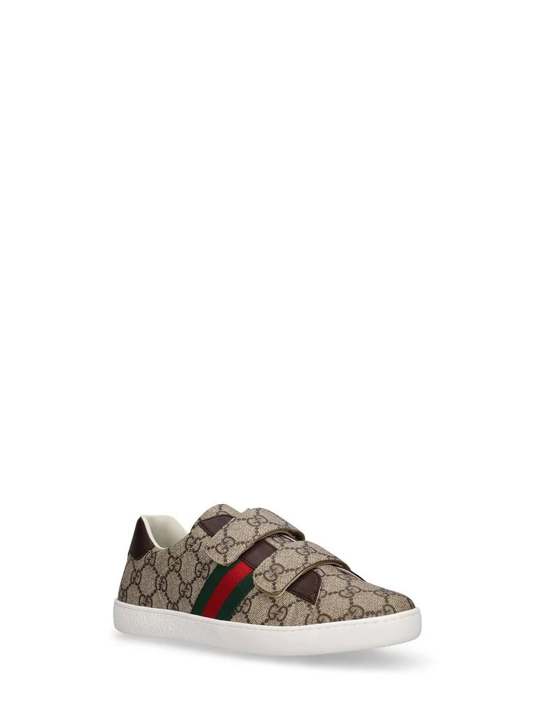 商品Gucci|Gg Supreme Leather Blend Sneakers,价格¥3568,第2张图片详细描述