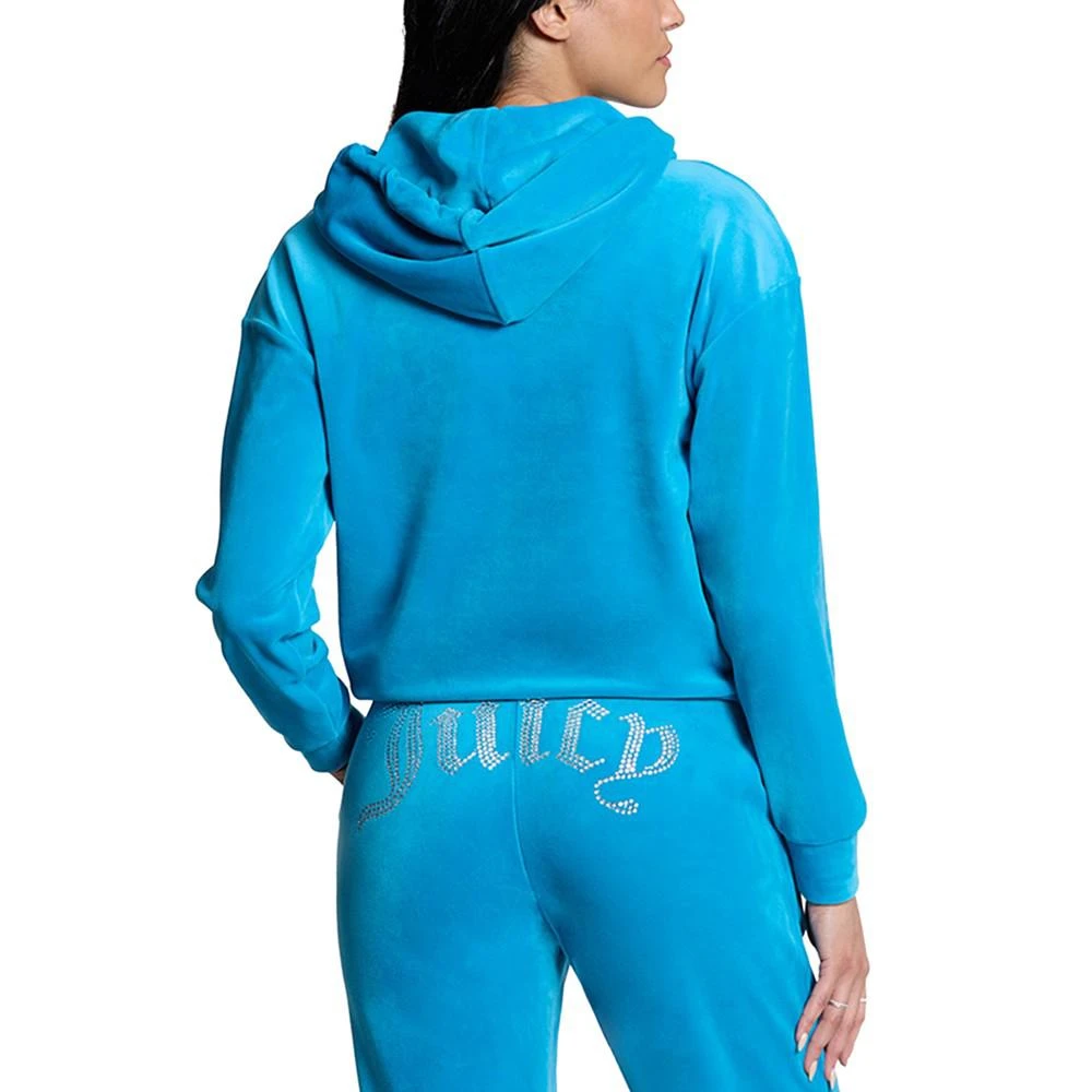 商品Juicy Couture|Women's Velour Embellished Hoodie,价格¥397,第2张图片详细描述
