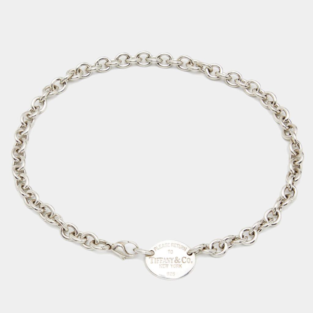 Tiffany & Co. Return to Tiffany Oval Tag Silver Choker Necklace商品第1张图片规格展示