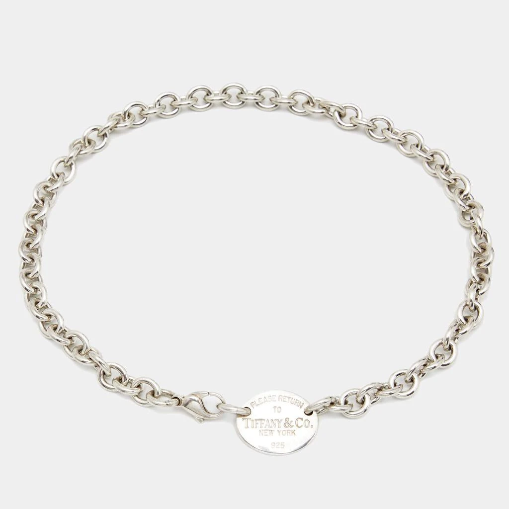 商品[二手商品] Tiffany & Co.|Tiffany & Co. Return to Tiffany Oval Tag Silver Choker Necklace,价格¥3345,第1张图片