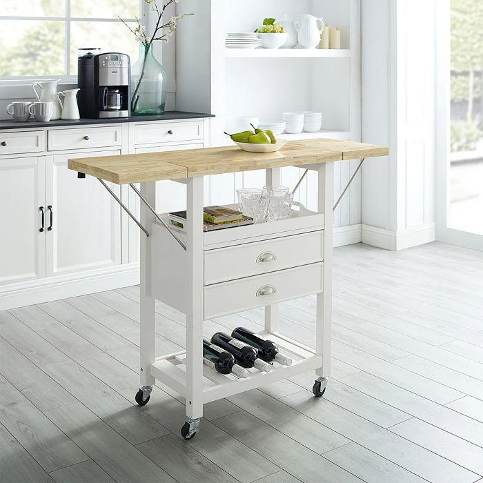 商品Sparrow & Wren|Bristol Double Drop Leaf Kitchen Cart,价格¥2748,第5张图片详细描述
