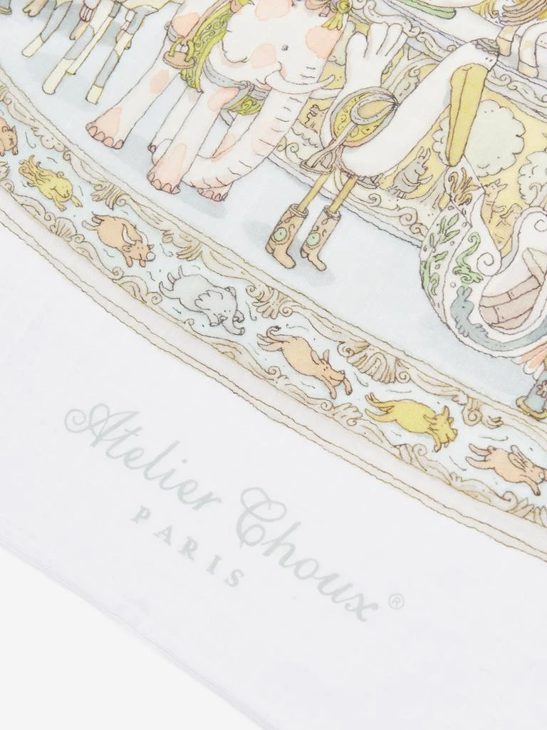 商品Atelier Choux|Atelier Choux Baby Carousel Swaddle in White,价格¥544,第3张图片详细描述