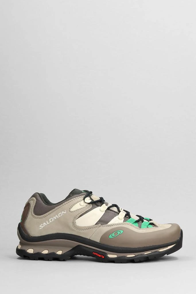 商品Salomon|Xt-quest 2 Sneakers In Brown Leather And Fabric,价格¥1080,第1张图片