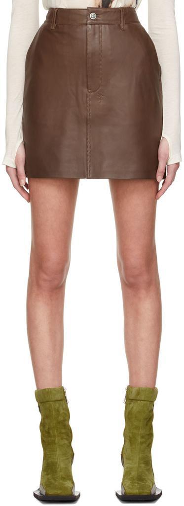 商品Ksubi|Brown Crossin Mini Skirt,价格¥2996,第1张图片