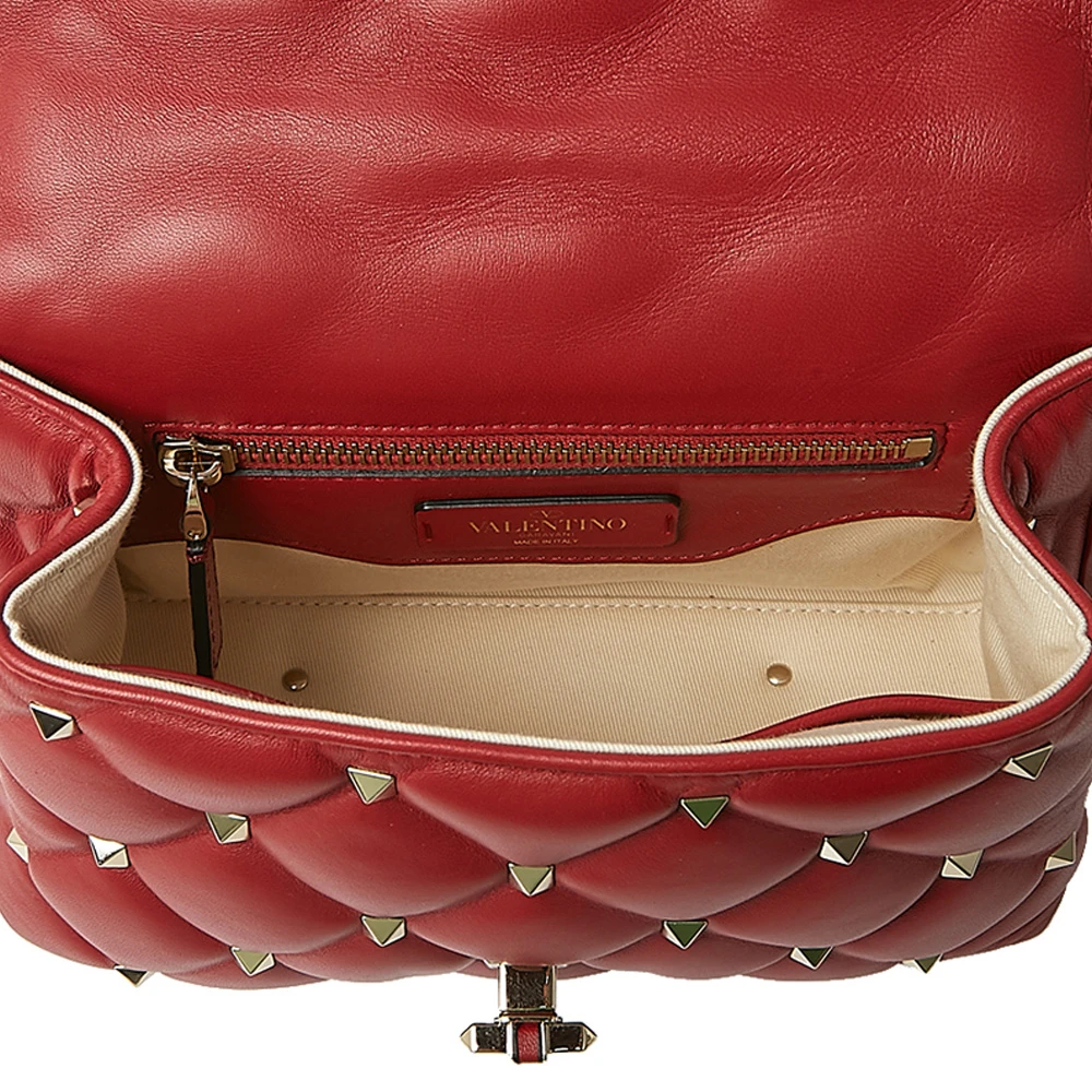 VALENTINO 女士红色铆钉单肩包 RW2B0C72-NAP-0RO 商品