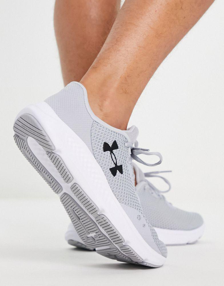Under Armour Run Charged Pursuit 3 trainers in grey商品第2张图片规格展示
