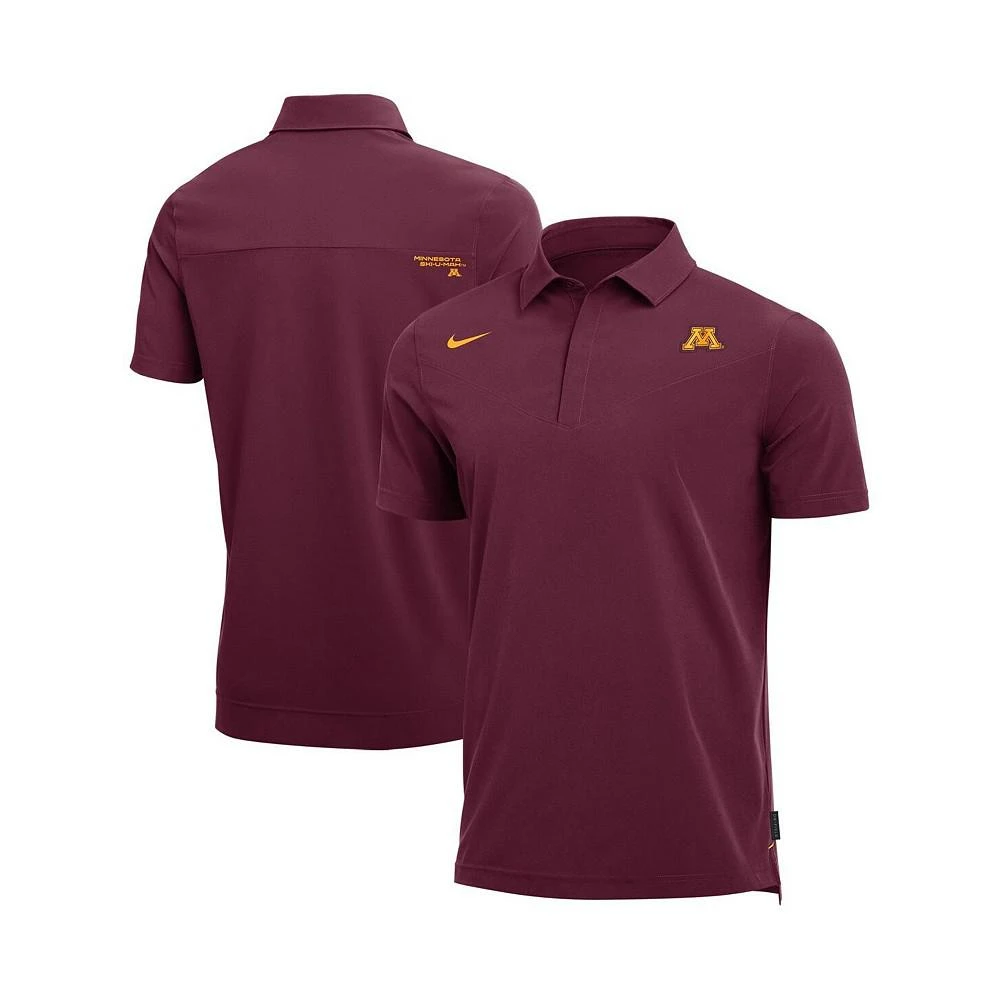 商品NIKE|Men's Maroon Minnesota Golden Gophers 2021 Coaches Performance Polo Shirt,价格¥489,第2张图片详细描述