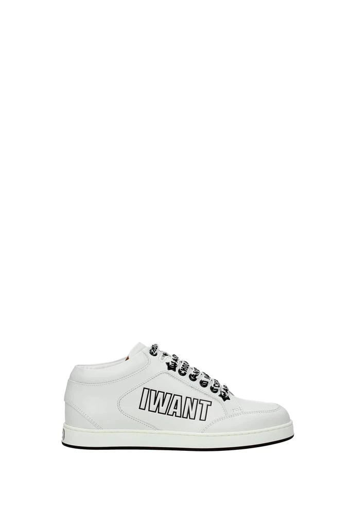 商品Jimmy Choo|Sneakers miami Leather White,价格¥1650,第1张图片