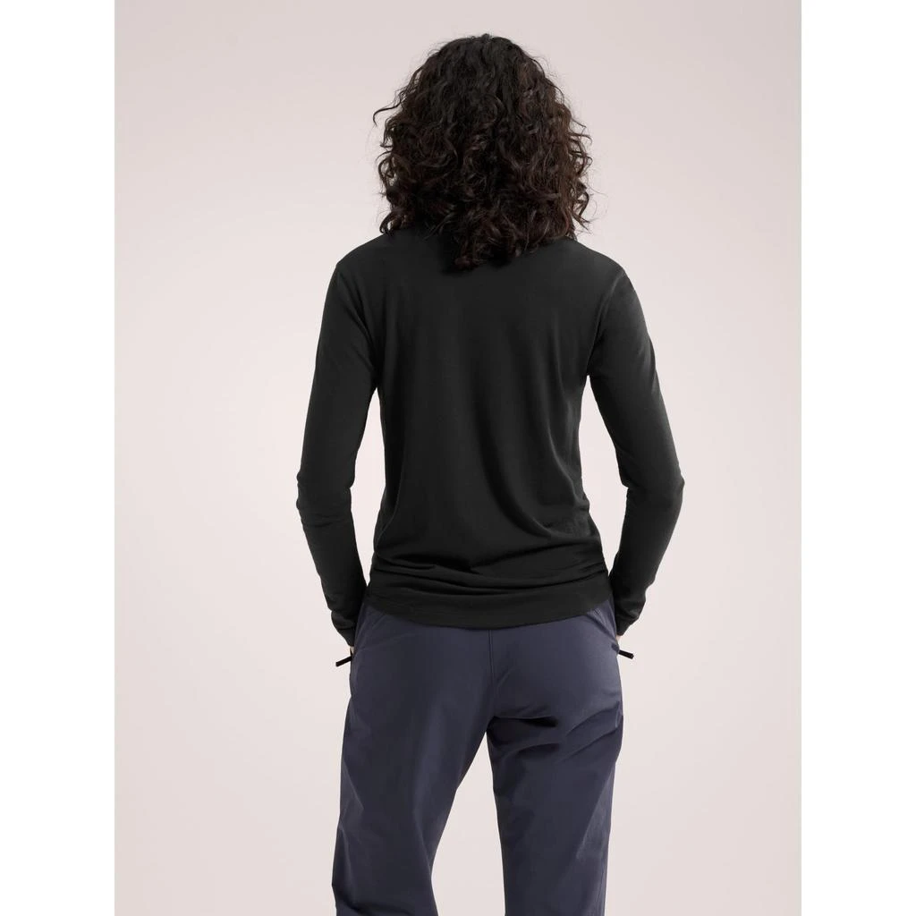 商品Arc'teryx|Arc'teryx Lana Merino Wool Crew Neck Shirt LS Women's | Versatile Top in a Performance Merino Blend | Black, Large,价格¥835,第5张图片详细描述