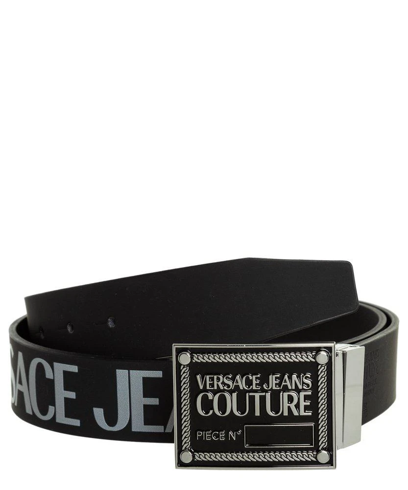 商品Versace|Versace Jeans Couture Logo Plaque Buckle Belt,价格¥946,第1张图片