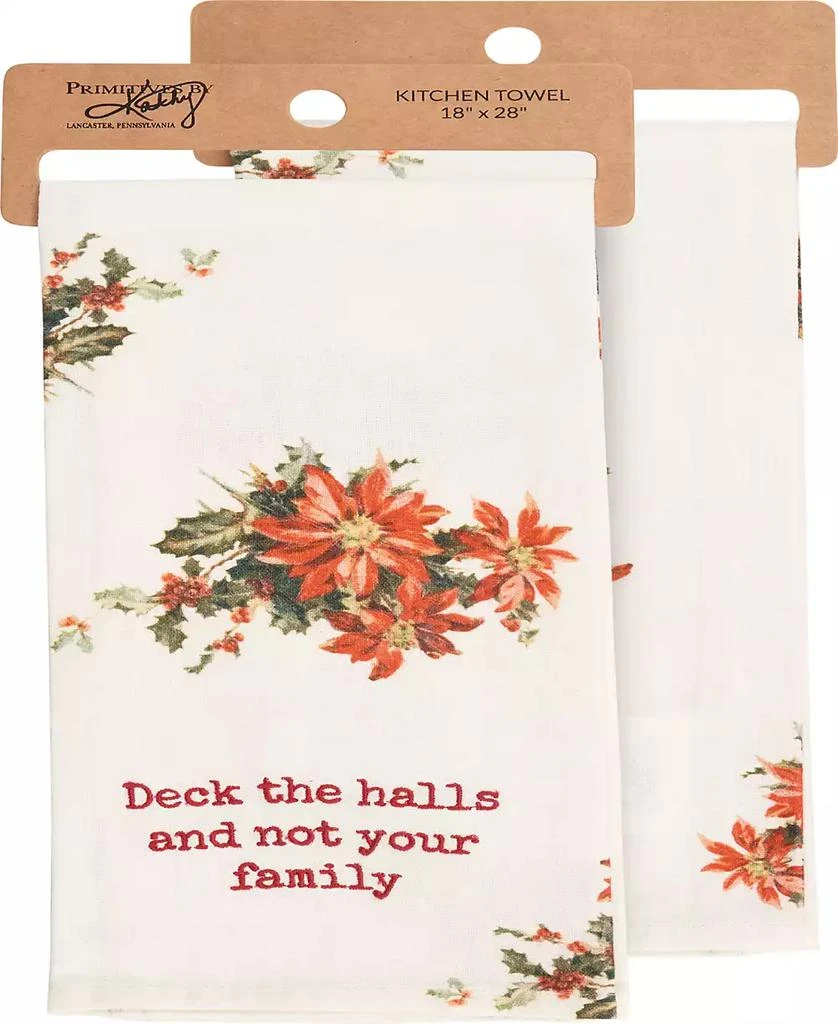 商品Primitives by Kathy|Deck the Halls Kitchen Towel,价格¥31,第1张图片