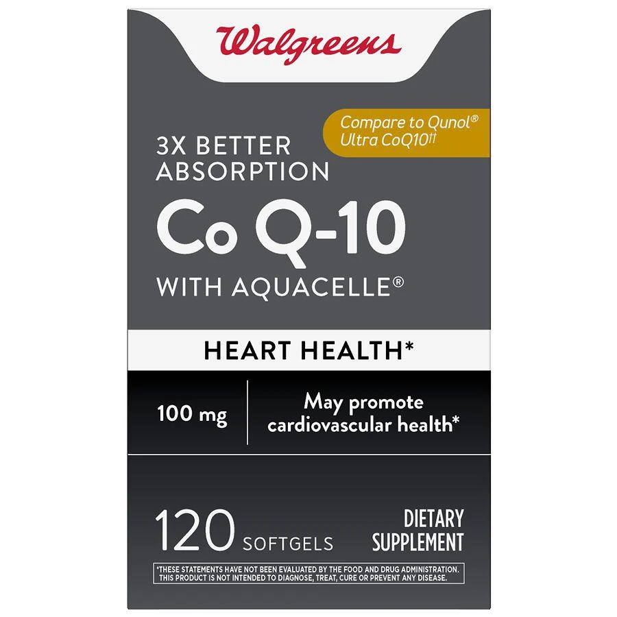 商品Walgreens|3X Better Absorption Co Q-10 with Aquacelle,价格¥341,第1张图片
