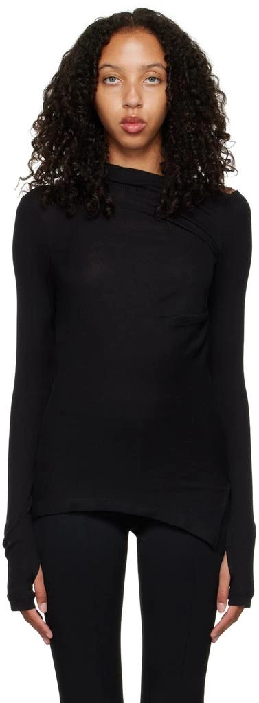 商品Helmut Lang|SSENSE Exclusive Black Long Sleeve T-Shirt,价格¥722,第1张图片