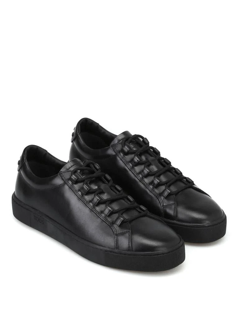 商品Tod's|Men's Black Leather Gommini Sneakers,价格¥1482,第1张图片