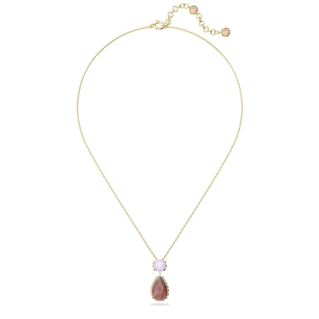 商品Swarovski|Orbita necklace drop cut small multicoloured gold-tone plated,价格¥1385,第3张图片详细描述