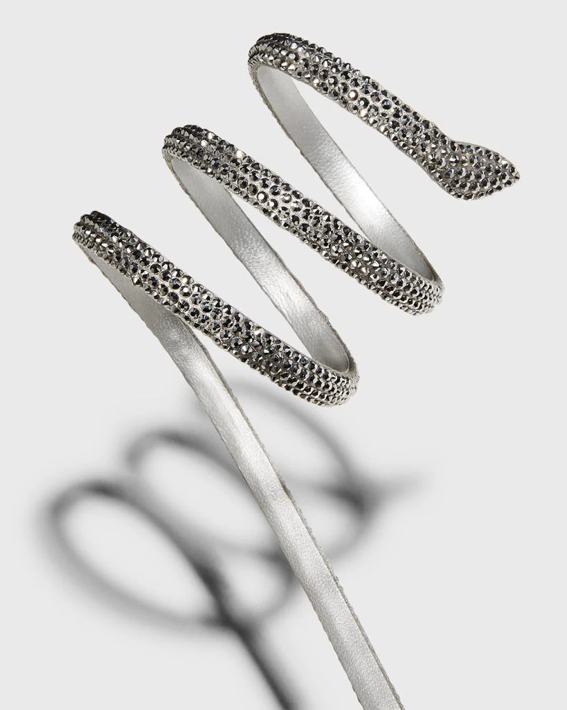 商品Rene Caovilla|Strass Snake-Wrap Platform Sandals,价格¥14440,第5张图片详细描述