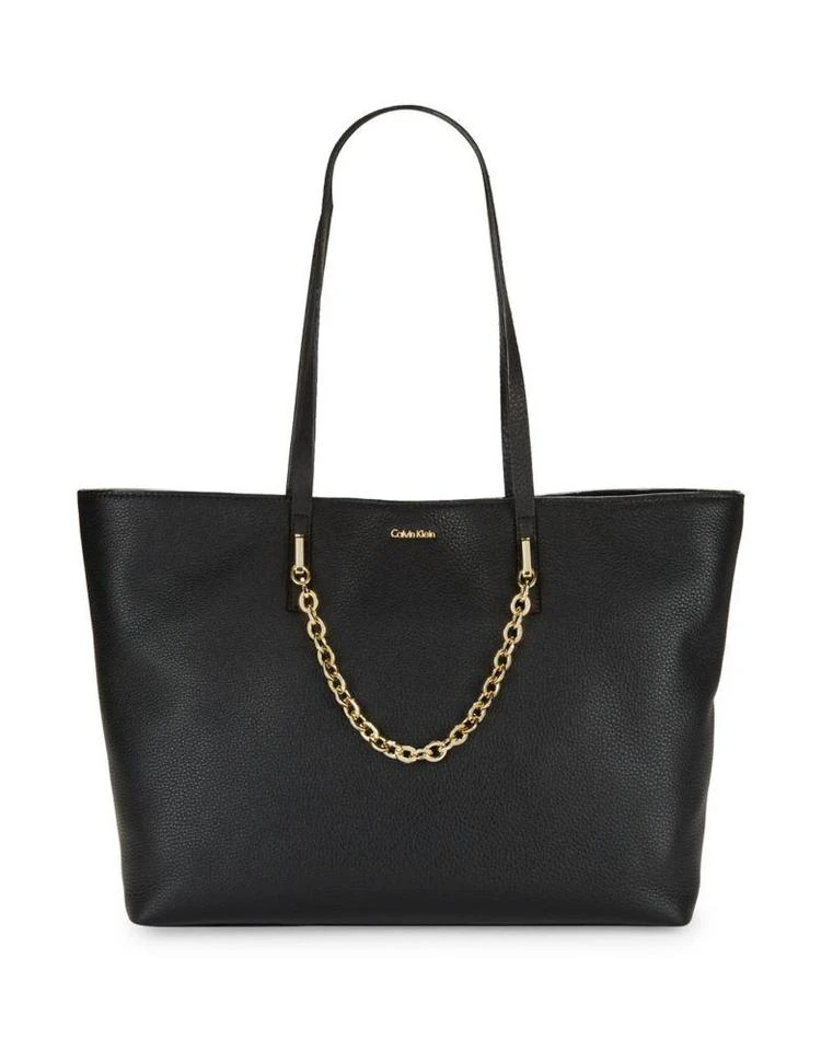 商品Calvin Klein|Leather Tote Handbag,价格¥560,第2张图片详细描述
