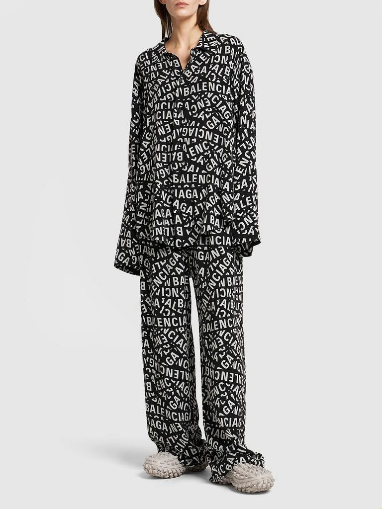 商品Balenciaga|Cupro & Viscose Minimal Shirt,价格¥9203,第1张图片