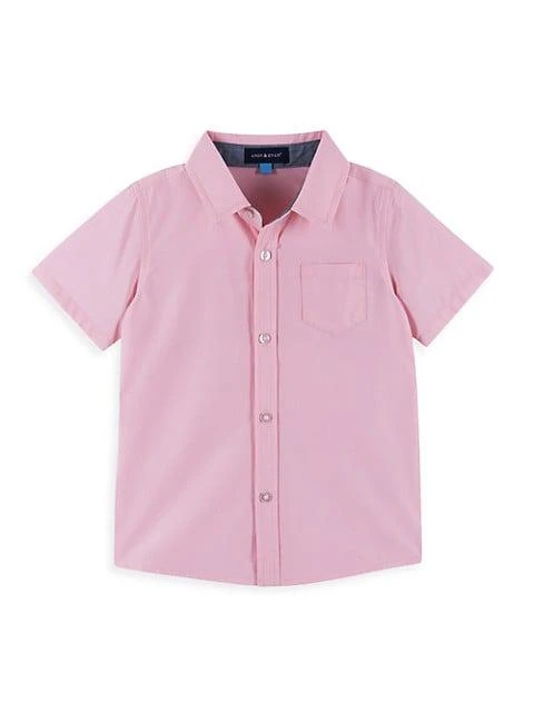 商品Andy & Evan|Little Boy's 2-Piece Button-Up Shirt & Seersucker Shorts Set,价格¥225,第3张图片详细描述