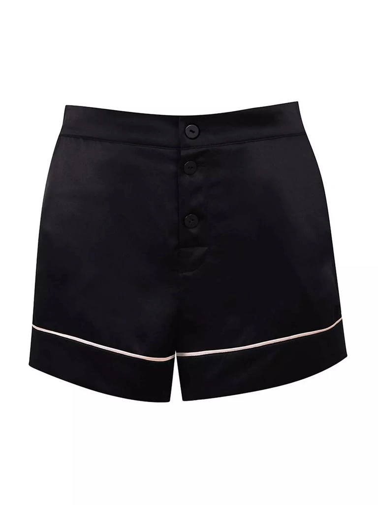 商品L'Agent by Agent Provocateur|Classic Contrast-Piping Silk Pajama Shorts,价格¥774,第1张图片