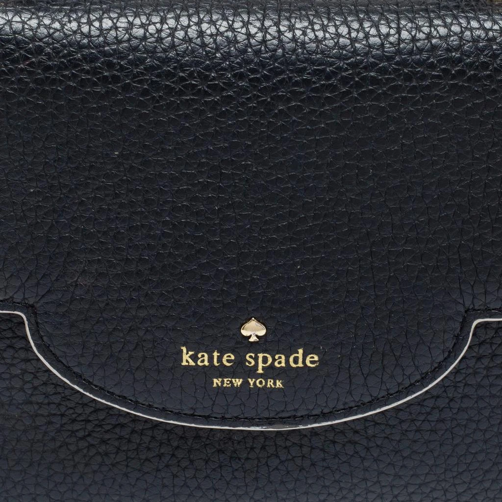商品[二手商品] Kate Spade|Kate Spade Black Leather Makayla Mini Top Handle Bag,价格¥936,第5张图片详细描述