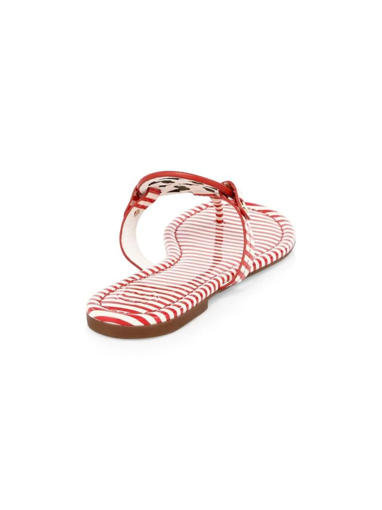 商品Tory Burch|Tory Burch - Miller Striped Leather Sandals,价格¥585,第3张图片详细描述