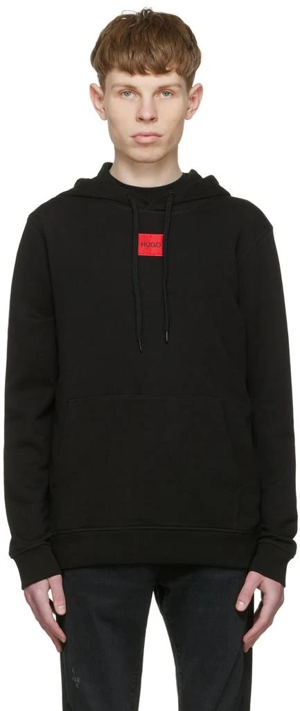 商品Hugo Boss|Black Cotton Hoodie,价格¥406,第1张图片