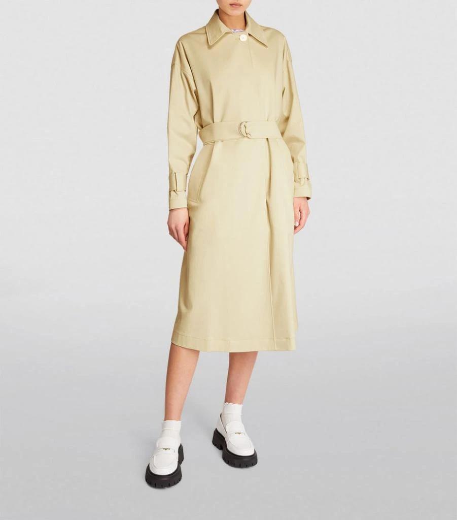 商品Maje|Cotton-Blend Trench Coat,价格¥2131,第3张图片详细描述