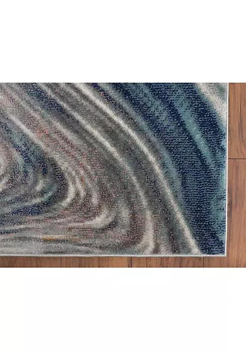 商品Abani Home|Home Porto Collection Contemporary Liquid Metal Area Rug,价格¥537,第3张图片详细描述