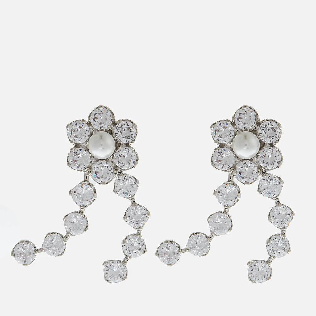 商品shrimps|Shrimps Calla Silver-Tone, Crystal and Faux Pearl Earrings,价格¥479,第1张图片