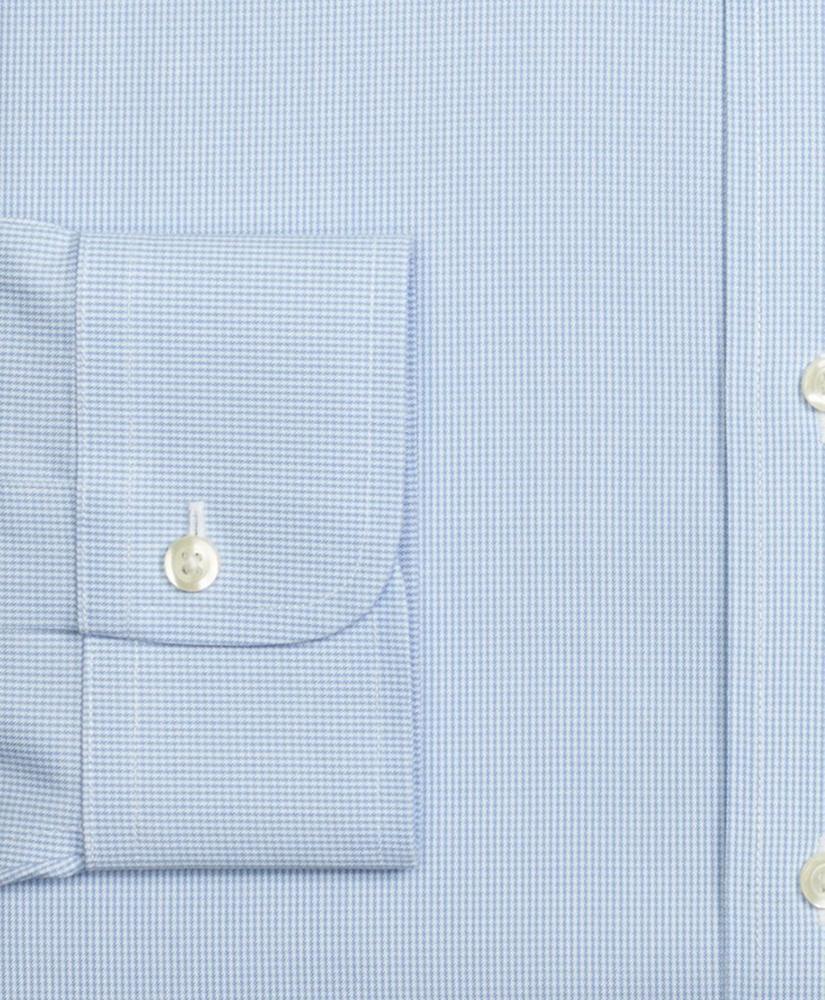 商品Brooks Brothers|Regent Regular-Fit Dress Shirt,  Non-Iron Houndstooth,价格¥373,第5张图片详细描述