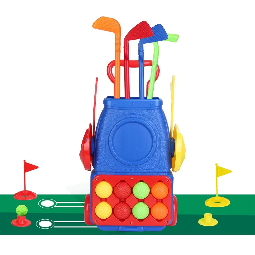 商品Global Bazaar|Toddler Golf Clubs Set with Balls & Golf Mat,价格¥436,第1张图片
