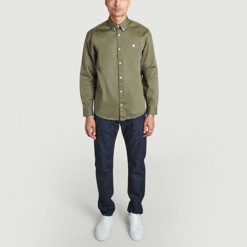 商品Carhartt|L/S Madison cotton shirt Seaweed Wax Carhartt WIP,价格¥495,第6张图片详细描述