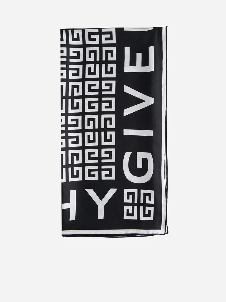 商品Givenchy|4G and logo silk scarf,价格¥2701,第1张图片