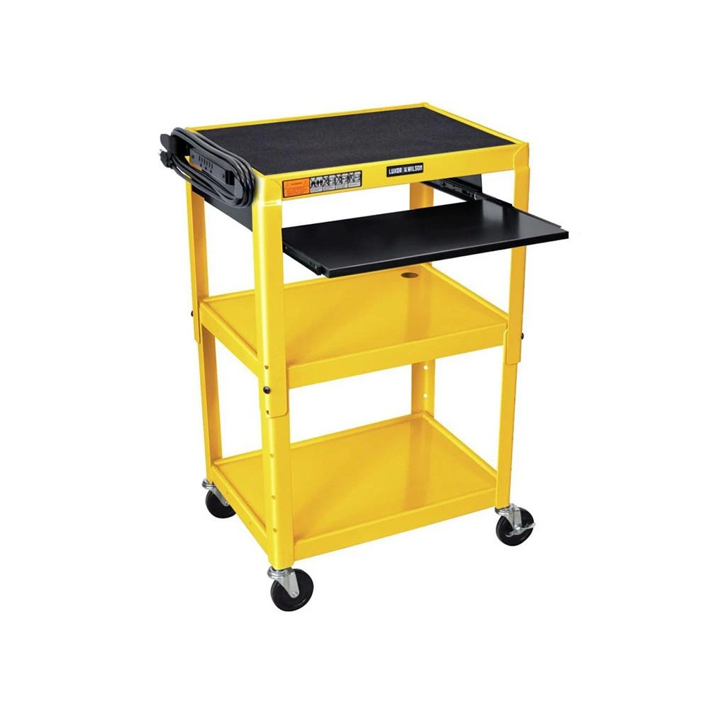 商品Offex|Adjustable Height Steel AV Cart with Pullout Keyboard Tray,价格¥4160,第1张图片