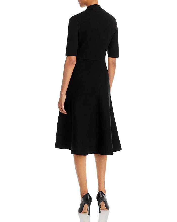 商品Tahari|Elbow Sleeve Polo Collar Fit and Flare Dress,价格¥441,第2张图片详细描述